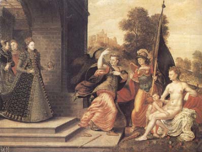 The Brunswick Monogrammist Elizabeth I and the three Goddesses (mk25)